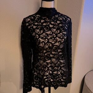 WHBM Black Lace Too